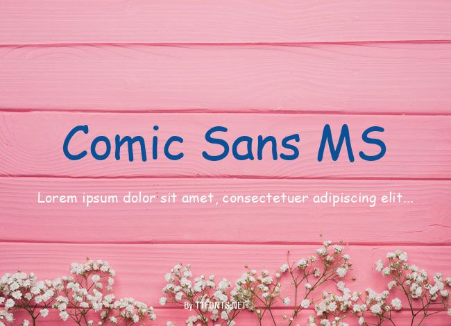 Comic Sans MS example